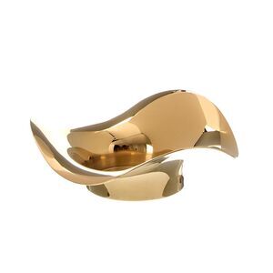 Georg Jensen Hand Polished Cobra Pillare Candleholder, Gold
